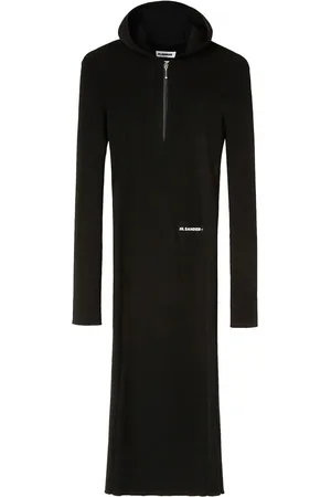 Jil Sander Vestido midi con capucha