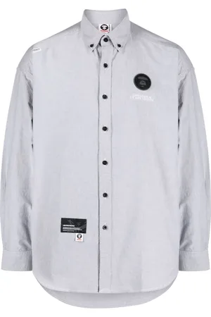 A Bathing Ape Camisa con parche del logo