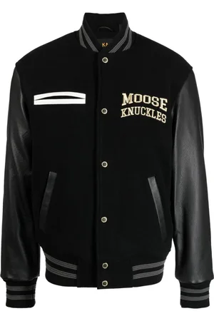 Moose Knuckles Chaqueta bomber con logo bordado