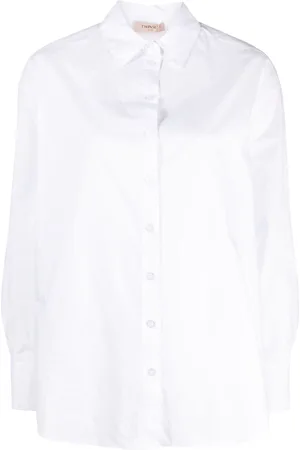 Twin-Set Camisa de popelina con cadena