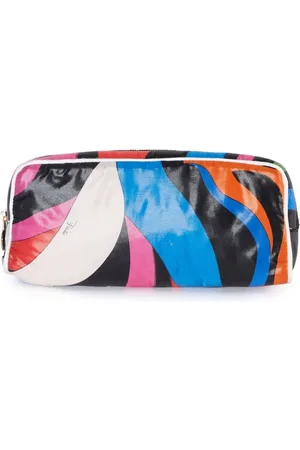 Puccini Estuche de maquillaje con estampado abstracto