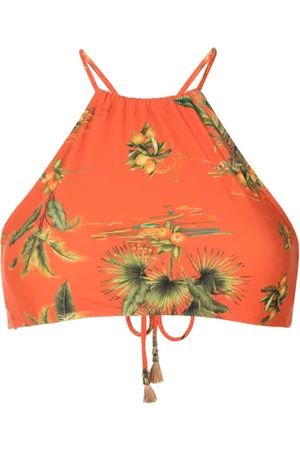 Lygia & Nanny Top de bikini Ilana con estampado botánico