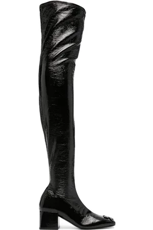 Courrèges Botas con placa del logo