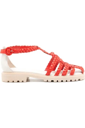 Sarah Chofakian Sandalias Flanner con diseño enrejado