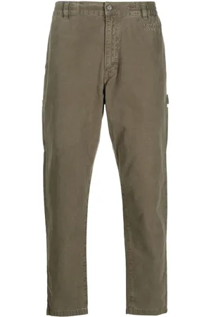 Moschino Pantalones rectos con logo bordado