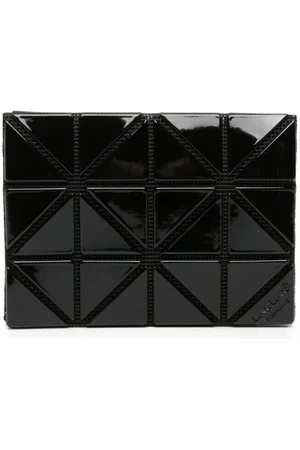 Issey Miyake Tarjetero con diseño geométrico
