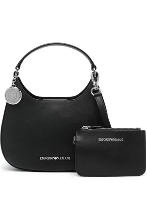 Emporio Armani Bolso shopper con placa del logo
