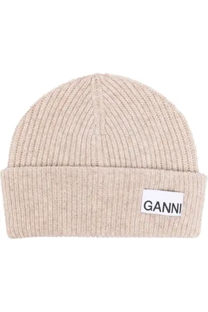 Ganni Gorro con parche del logo