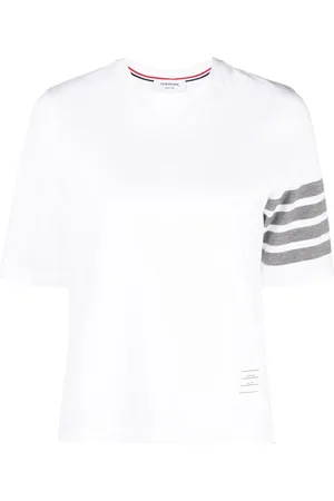 Thom Browne Camiseta con motivo 4-Bar y logo