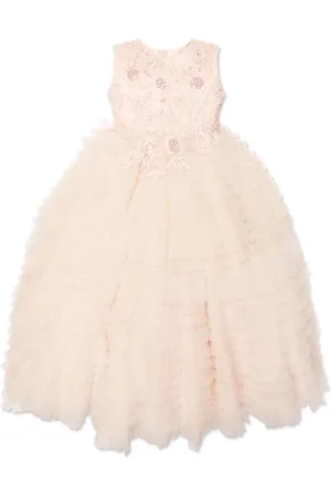 Maison Ava Vestido de tul Coralie con bordado floral