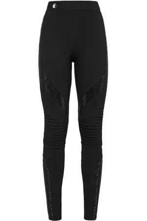 Philipp Plein Leggins con detalles de cristales