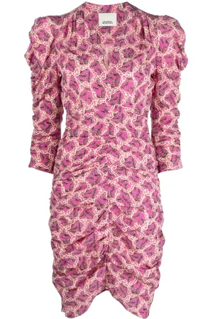 Isabel Marant Vestido Celina con estampado gráfico
