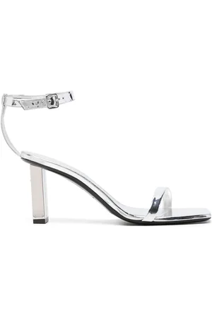 Courrèges Sandalias con acabado metalizado y tacón de 95mm