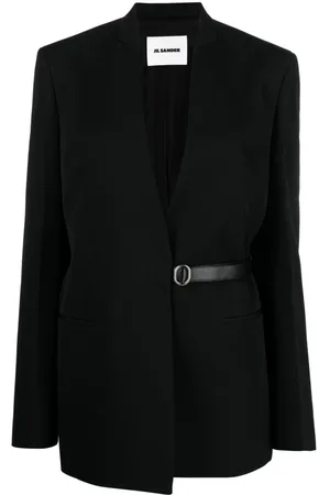 Jil Sander Blazer sin cuello con cinturón