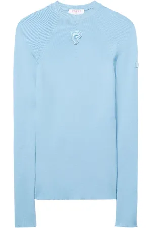 Puccini Jersey de canalé con logo bordado