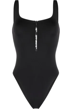 OFF-WHITE Bañador con logo y cremallera