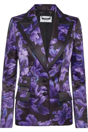 Philipp Plein Blazer Duchesse con estampado floral