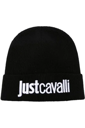 Roberto Cavalli Gorro de canalé con logo bordado