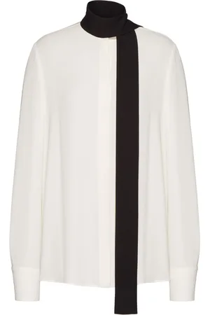 VALENTINO GARAVANI Blusa georgette con detalle de fular
