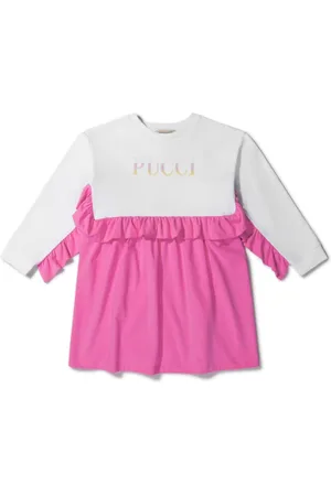 PUCCI Junior Vestido con logo estampado