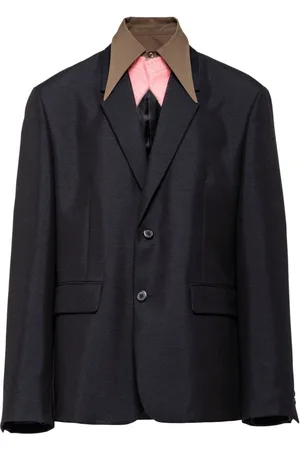 Prada Blazer con cuello removible