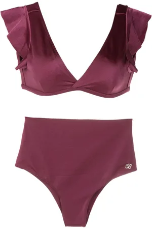 Brigitte Bikini de talle alto con cuello en V