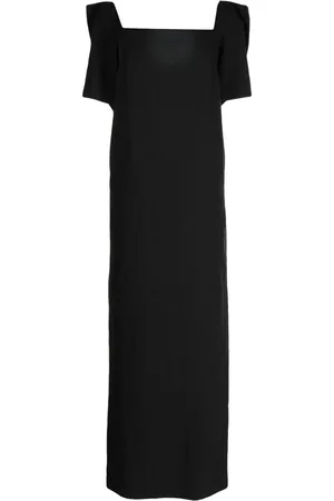 pushBUTTON Vestido con cuello cuadrado