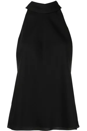 THEORY Top sin mangas con cuello halter
