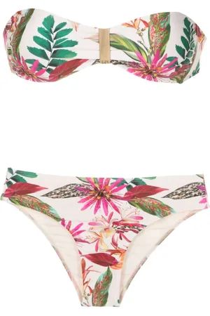Lygia & Nanny Bikini Ester estilo bandeau con estampado botánico