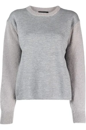 Fabiana Filippi Jersey a paneles con cuello redondo