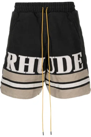 Rhude Pantalones cortos con logo bordado