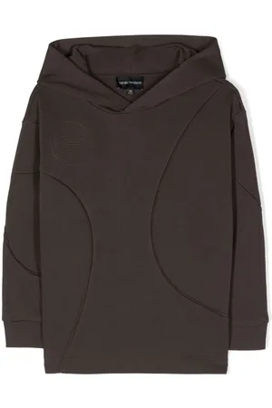 Emporio Armani Sudadera con capucha y logo en relieve
