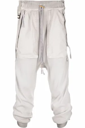 11 BY BORIS BIDJAN SABERI Pantalones con cordones y tiro caído