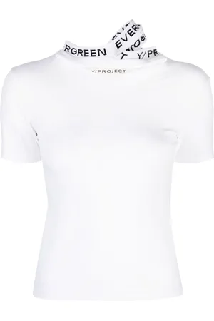 Y / PROJECT Camiseta con logo en jacquard