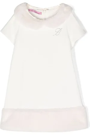 MISS BLUMARINE Vestido con logo de apliques