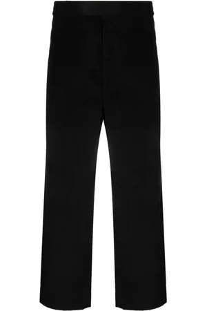 Thom Browne Pantalones de pana con rayas RWB
