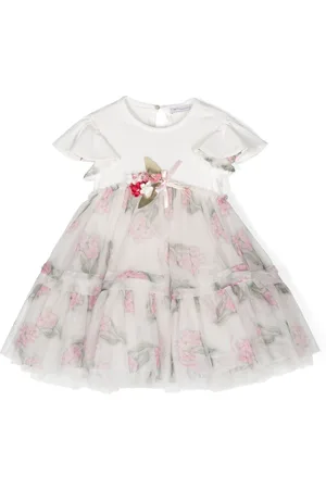 MONNALISA Vestido con detalle floral