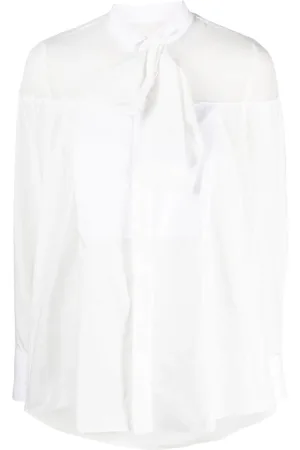 SACAI Camisa con panel translúcido