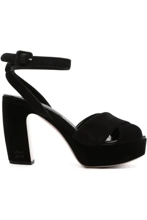 Miu Miu Zapatillas con plataforma de 95 mm