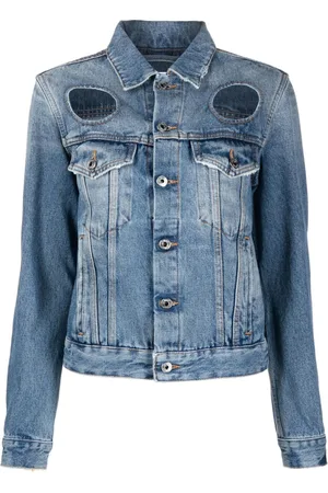 OFF-WHITE Chaqueta vaquera con aberturas