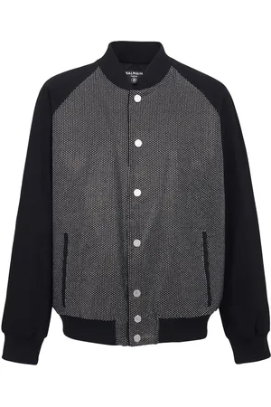 Balmain Chaqueta bomber con detalles de strass