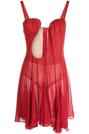 Nensi Dojaka Vestido corto con aberturas