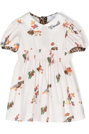 Roberto Cavalli Vestido con logo bordado