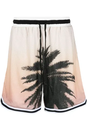 BLUE SKY INN Pantalones cortos con palmeras estampadas
