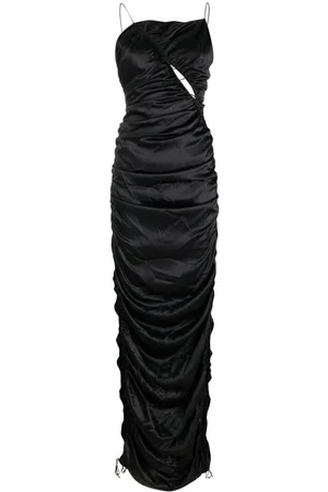 DEL CORE Vestido largo drapeado