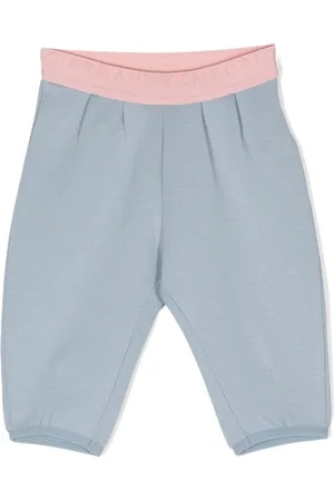 Emporio Armani Pantalones de chándal con logo en la cinturilla
