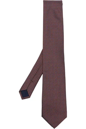 corneliani Corbata con estampado geométrico