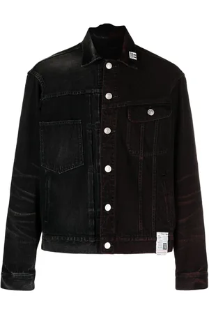 Maison Mihara Yasuhiro Chaqueta vaquera con diseño patchwork