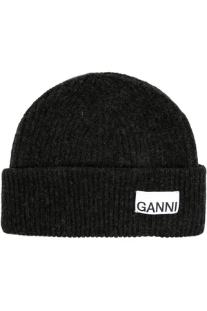 Ganni Gorro con parche del logo