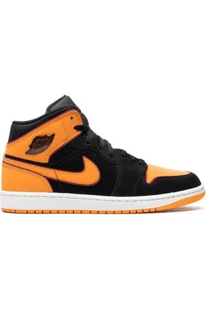 Jordan Zapatillas Air 1 Mid Black Orange